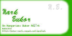 mark bukor business card